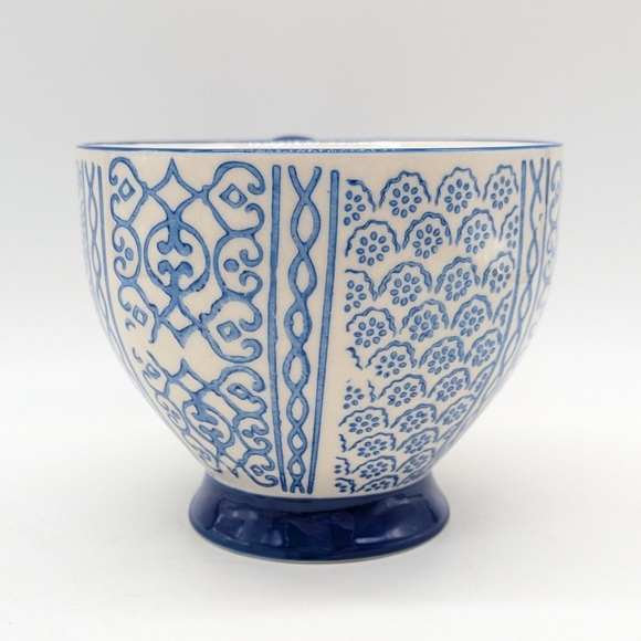 Tabletops Gallery Sheridan Blue Yellow White Ceramic Butterfly Coffee Mug - Picture 4 of 8